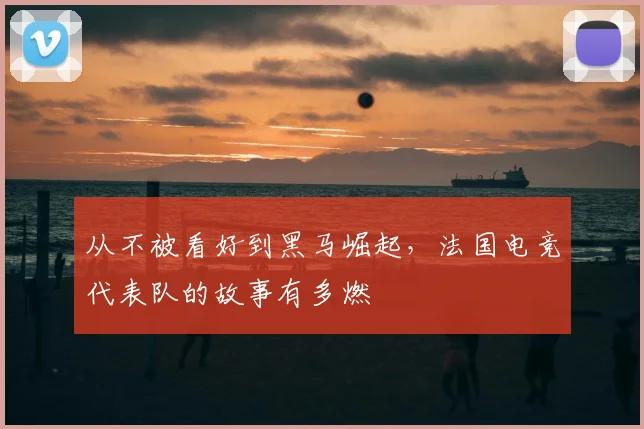 从不被看好到黑马崛起,法国电竞代表队的故事有多燃